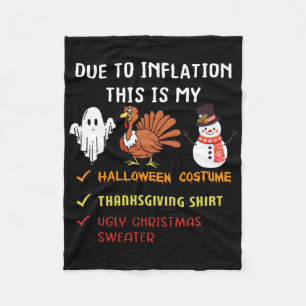 Aufgrund der Inflation ist das mein Halloween-Ernt Fleecedecke