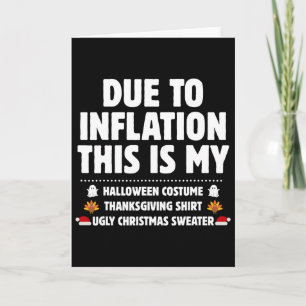 Aufgrund der Inflation ist das mein Halloween-Ernt Karte
