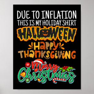 Aufgrund der Inflation ist das mein Halloween-Ernt Poster