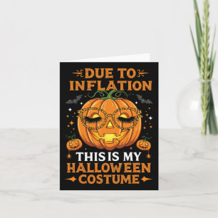 Aufgrund der Inflation ist das mein Halloween-Kost Karte