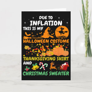 Aufgrund der Inflation ist dies mein Halloween-Ern Karte