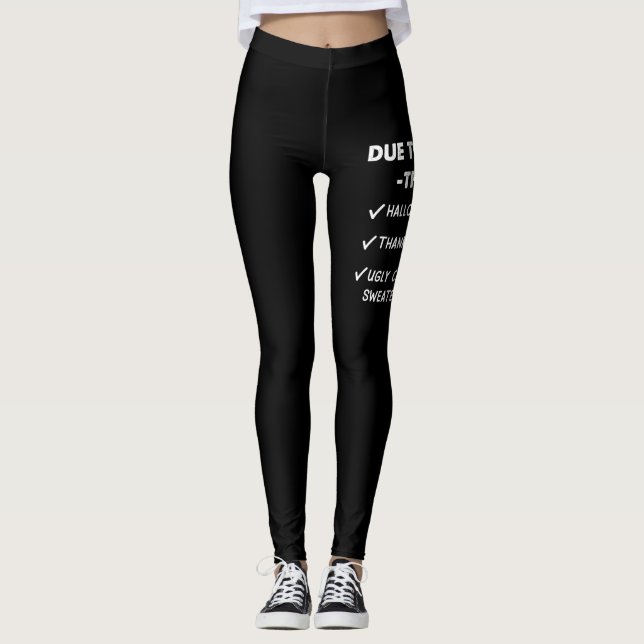 Aufgrund der Inflation ist dies mein Halloween-Ern Leggings (Vorderseite)
