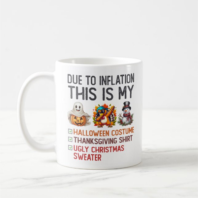 Aufgrund der Inflation ist dies mein Halloween-Kos Kaffeetasse (Links)