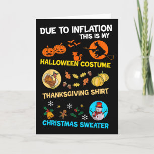 Aufgrund der Inflation ist dies mein Halloween-Kos Karte
