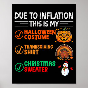 Aufgrund der Inflation ist dies mein lustiges Hall Poster