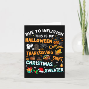Aufgrund der Inflation lustig, Weihnachten Karte