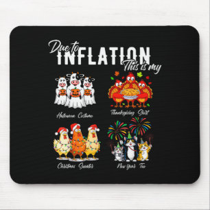 Aufgrund der Inflation, mein Halloween-Erntedankfe Mousepad