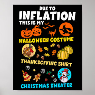 Aufgrund der Inflation mein Halloween-Erntedankfes Poster
