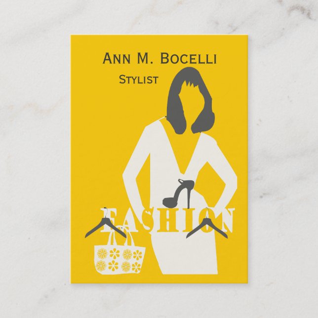 Aufhänger-nähendes Mode-Designer-berufliches Visitenkarte (Vorderseite)