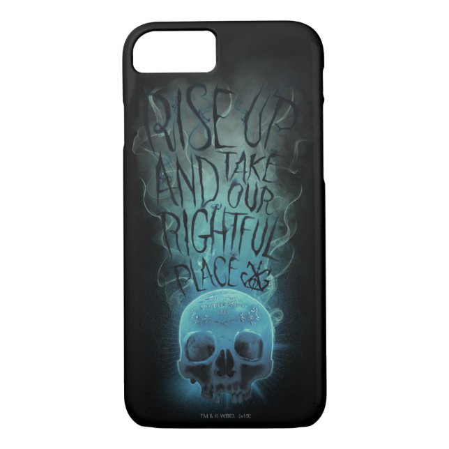 "Aufheben" - Skull & Rauch Graphic Case-Mate iPhone Hülle (Rückseite)
