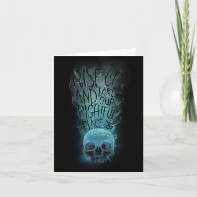 "Aufheben" - Skull & Rauch Graphic Karte (Vorderseite)