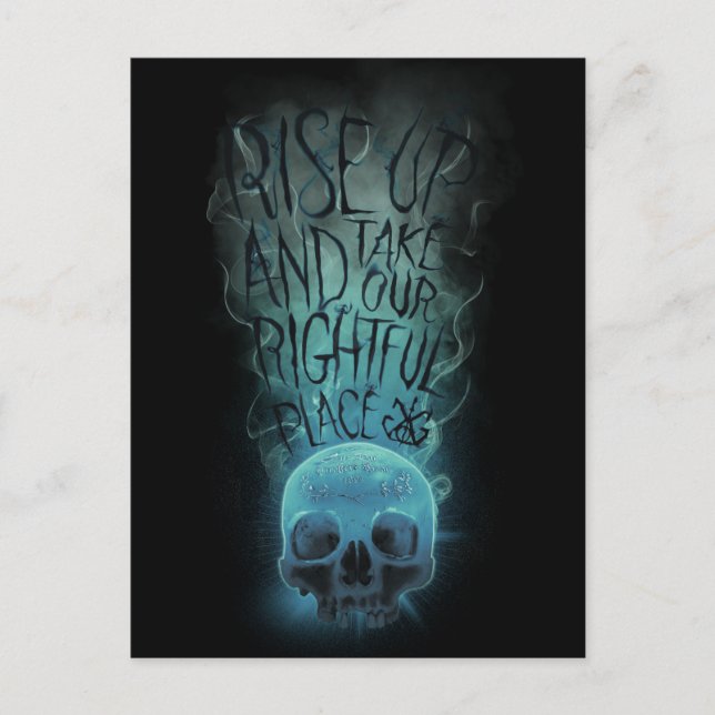 "Aufheben" - Skull & Rauch Graphic Postkarte (Vorderseite)
