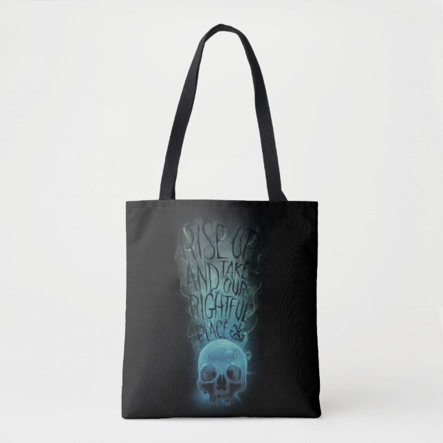 "Aufheben" - Skull & Rauch Graphic Tasche (Vorderseite)