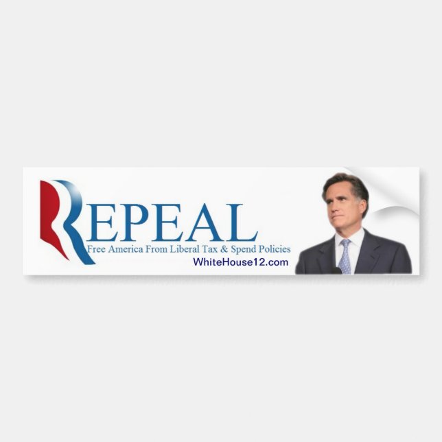 Aufhebung:  Der 2012 Republikaner-Kampagnen-Slogan Autoaufkleber (Vorne)