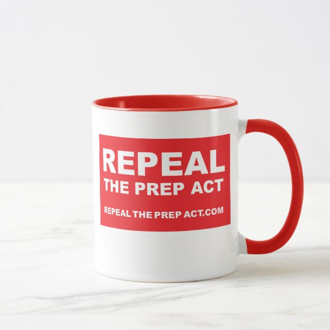 Aufhebung des PREP Act - Zwei-Tone-Tasse Tasse (Rechts)