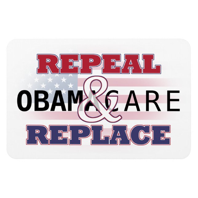 Aufhebung und Ersetzen von Obamacare Magnet (Horizontal)