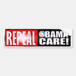 AUFHEBUNGobama-SORGFALT OBAMACARE Autoaufkleber