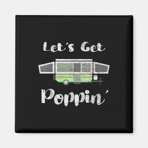Aufklappbarer Campingzeltanhänger Rv Poppin Mobil Magnet