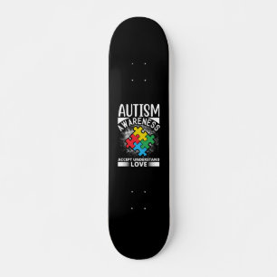 Aufklärung über Autismus Liebe verstehen Skateboard