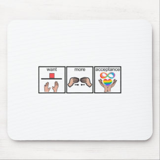 Aufklärung über Autismus Will Akzeptanz Mousepad