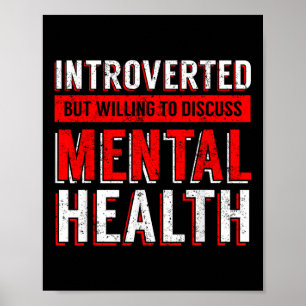 Aufklärung über psychische Gesundheit Depression  Poster