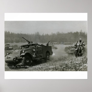 Aufklärungsauto und -motorrad poster