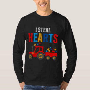 Aufklärungskinder für Autismus Herztraktor Kinder  T-Shirt