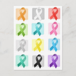Aufklärungsribbons Postkarte