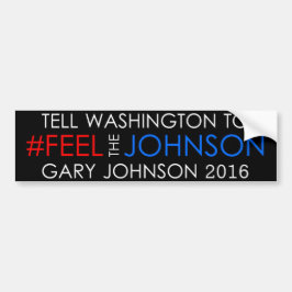 Aufkleber 2016 #feelthejohnson Garys Johnson Autoaufkleber