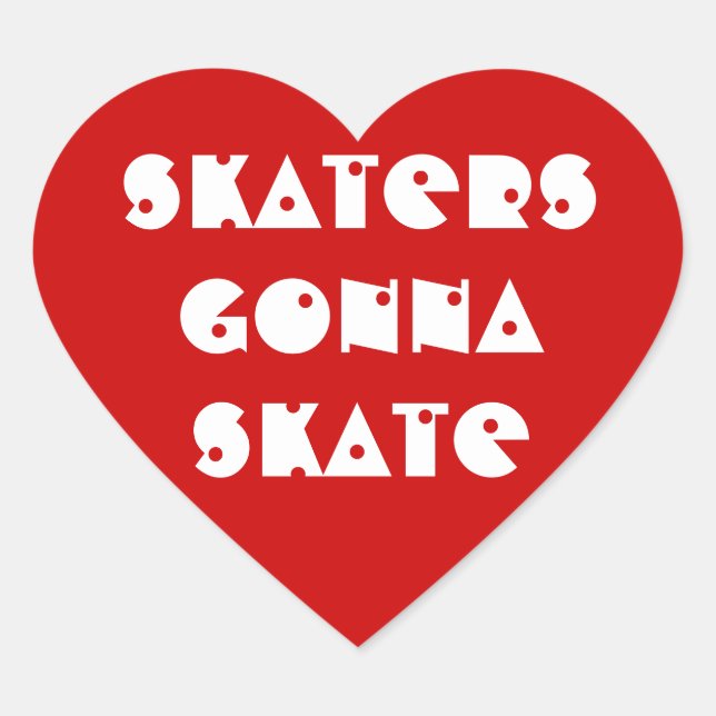 Aufkleber 20-Pack: Skater (Vorderseite)