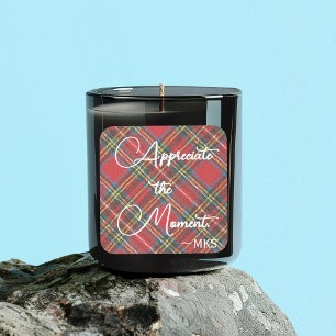 Aufkleber 3-in-Karo-Monogramm und positive Bestäti