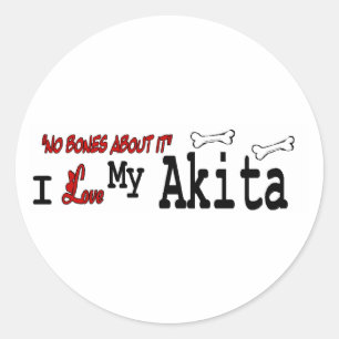 Aufkleber Akita (I Liebe)