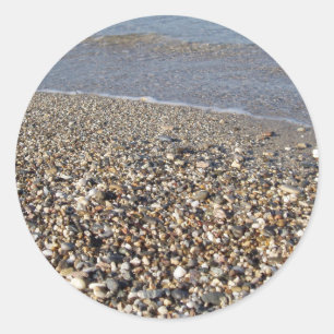 Aufkleber am Meer