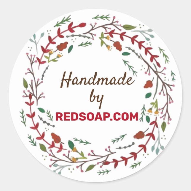 Aufkleber anpassen - Winterkranz (Vorderseite)