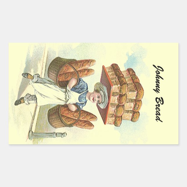 Aufkleber Antike Fun Brot Baker Koch personalisier (Vorderseite)