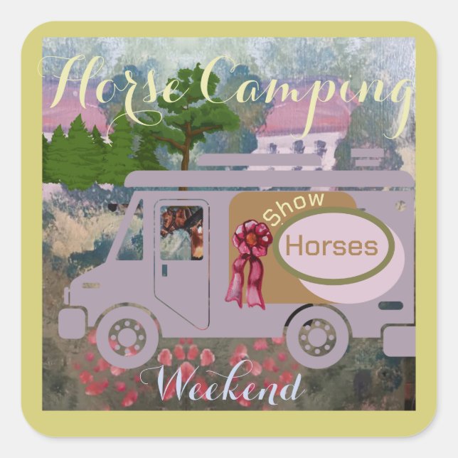 Aufkleber auf dem Camping (Vorderseite)