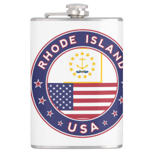 Aufkleber auf der Insel Rhode, Handy-Gehäuse, Totb Flachmann