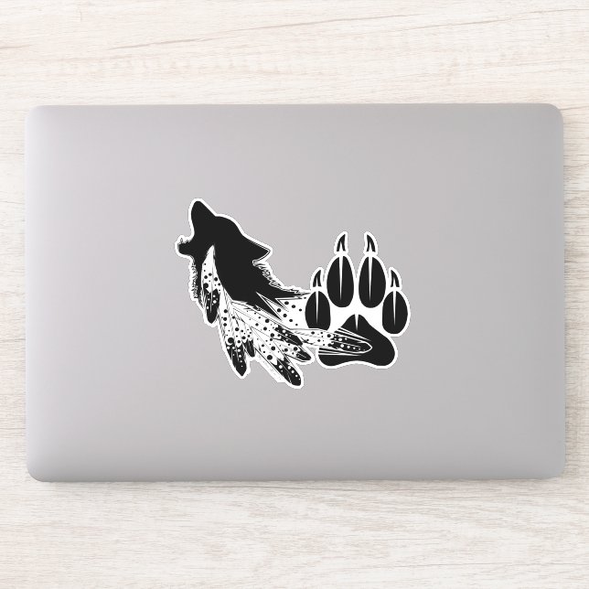 Aufkleber aus aufgeschnittenem Vinyl - Littlewolf  (Computer)