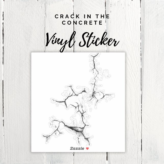 Aufkleber aus Beton (Crack in the Concrete Sticker)