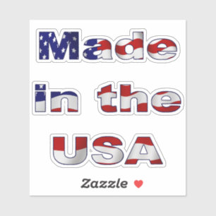 Aufkleber aus den USA