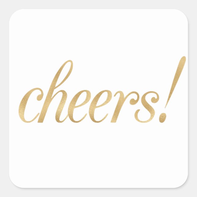 Aufkleber aus Gold, Schriftart (Vorderseite)