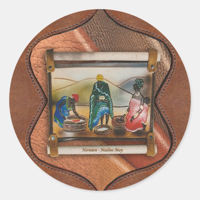 Aufkleber aus Leder (Vorderseite)