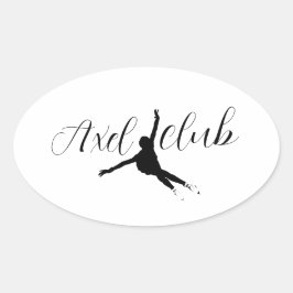 Aufkleber "Axel club" Abbildung Skaten