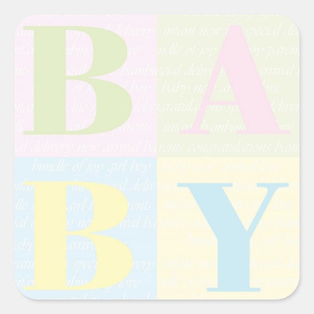 Aufkleber "BABY Blocks" (Vorderseite)