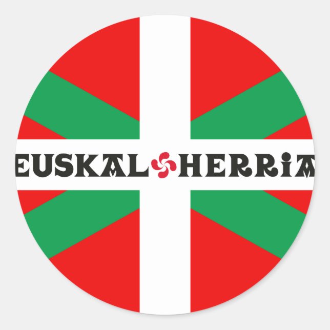 Aufkleber Baskische Flagge "Ikkurina" (Vorderseite)