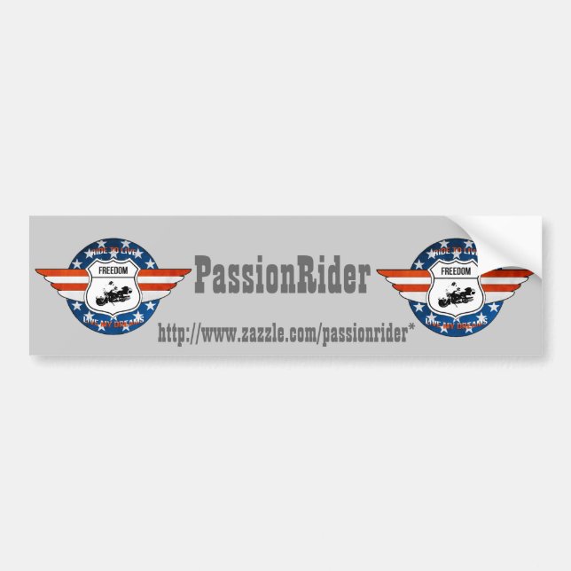 Aufkleber befördert PassionRider Autoaufkleber (Vorne)