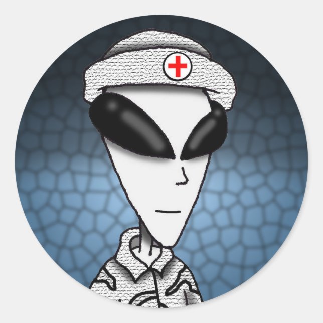 Aufkleber - Bereich 51 Doctor Gray (Vorderseite)
