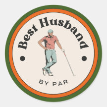 Aufkleber - Bester Mann von Par - Golfer