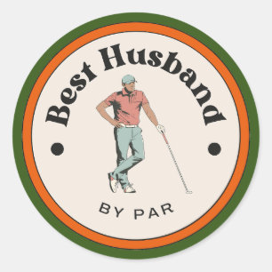 Aufkleber - Bester Mann von Par - Golfer