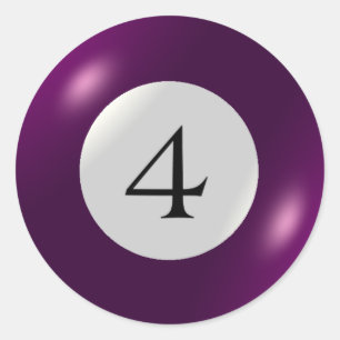 Aufkleber - Billard - 4 Ball